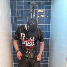 noahwet: Messy Black and Red Outfit