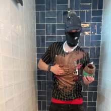 noahwet: Messy Black and Red Outfit