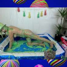 custardcouple: Messy Easter Slime