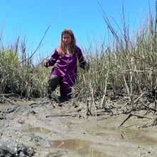 Messy Temptress: Messy Mud Play in Purple Silk Pajamas
