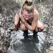 Messy Temptress: Rubbing My Clit in the Swamp like a Horny Mud Nymph