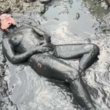 Messy Temptress: Rubbing My Clit in the Swamp like a Horny Mud Nymph