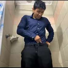 WETColours: Mike Wet in the Shower with Blue Shirt
