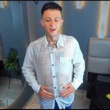 WETColours: Nico Gets His White Shirt Wet While Dancing