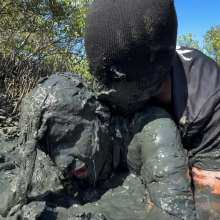 Messy Temptress: Peasant Girl Flogged and Fucked in Mud