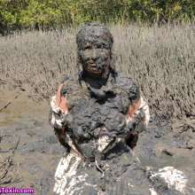 Messy Temptress: Peasant Girl Pelted with Smelly Mud--Punished and Humiliated