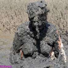 Messy Temptress: Peasant Girl Pelted with Smelly Mud--Punished and Humiliated