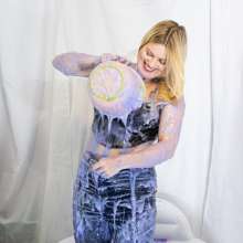 CandyCustard: Photoset: Lottie Lalay Jeans and Heels Gunge Pool
