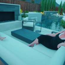 WetlookFashion: Summer Invites Ashley for a Spontaneous Swim