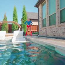 WetlookFashion: UltraGirl Mandi Gagged and Bonded Up in the Pool