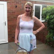custardcouple: Wet Tennis Girl