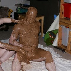 Muddddy: Clay rubbed into face