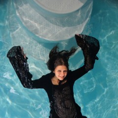 wetkahuna: Kristen in a gothic dress