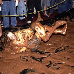 Plonk: A little girl-on-girl pudding wrestling from the vaults.