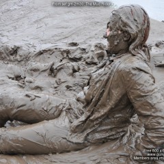DungeonMasterOne: Lovely redhead wears cream jodhpurs in the mud!