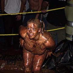 Plonk: A little girl-on-girl pudding wrestling from the vaults.