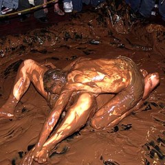 Plonk: A little girl-on-girl pudding wrestling from the vaults.
