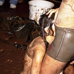 Plonk: A little girl-on-girl pudding wrestling from the vaults.