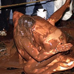 Plonk: A little girl-on-girl pudding wrestling from the vaults.