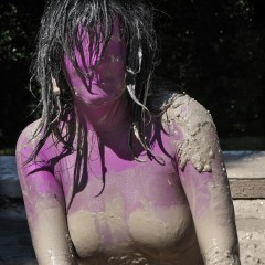 FOXY: Final zentai in mud