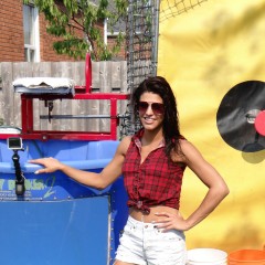 DunkTankFan: Bree Dunked in a Daisy Dukes Country Girl outfit