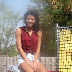 DunkTankFan: Bree Dunked in a Daisy Dukes Country Girl outfit