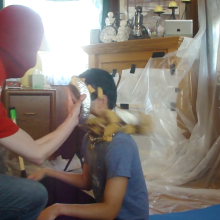 hooliham: Surprise!  It's Episode 18: Messy Yoga!