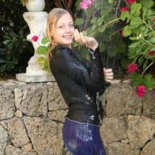 eileenvogel: Eileens getting wet on her holiday to cyprus