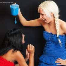 WAM Photography: Red Vs.  Blue--an in no way political colour fight