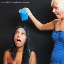 WAM Photography: Red Vs.  Blue--an in no way political colour fight