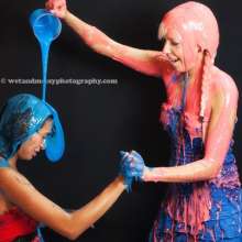 WAM Photography: Red Vs.  Blue--an in no way political colour fight