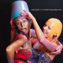 WAM Photography: Red Vs.  Blue--an in no way political colour fight