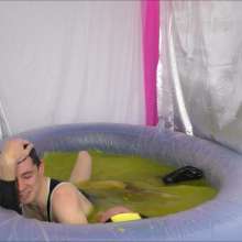 Candyguys: Deep pool wrestling in Lycra and latex