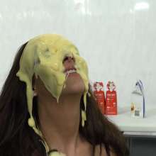 MostWam: Leanne Gets Messy In Underwear