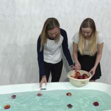MostWam: Lisa and Cassie Wet Games Jeans and Skirt