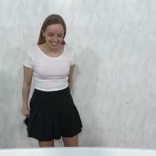 MostWam: Lisa and Cassie Wet Games Jeans and Skirt