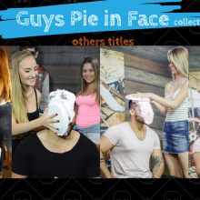 walking the plank: boy takes several pies in face with hot girls--New