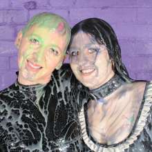 DungeonMasterOne: Latex lesbians Rosemary and Susie in rubber and lots of mess!  Free pics!