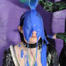 DungeonMasterOne: Latex lesbians Rosemary and Susie in rubber and lots of mess!  Free pics!