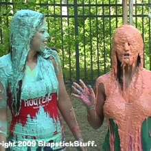 SlapstickStuff: Slime Time: Brunettes!  100 Separate Slime Scenes now compiled!
