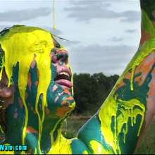 FOXY: Video with Clea paint covered