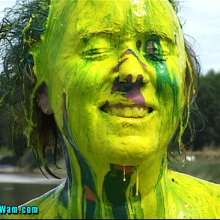 FOXY: Video with Clea paint covered
