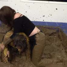 MostWam: Casual Mud Wrestling 01 Amber And Rhian