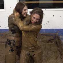 MostWam: Casual Mud Wrestling 01 Amber And Rhian
