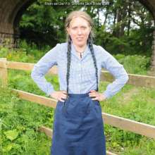 DungeonMasterOne: Langstonedale: Purity in the river in a uniform skirt and wellies!
