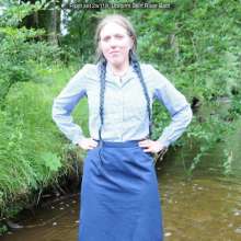 DungeonMasterOne: Langstonedale: Purity in the river in a uniform skirt and wellies!