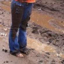 Luv_Messy_Girls: Barefoot fun in the muck on Saturday!  I love mud season.