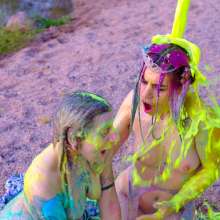 messyhot: Zaturn and Marceline Cake and Slime by the River