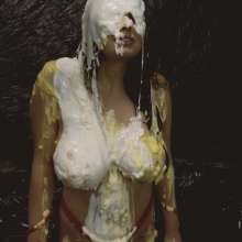 GirlsGetGunged: Kay is Naked, Hands Tied and Destroyed with Food