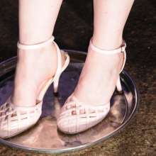 DungeonMasterOne: Feet!  Shoe torture and barefoot mess with Rosemary